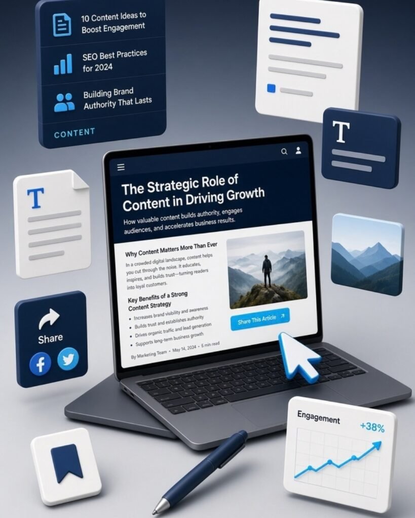 Content marketing services by Aakvora Digital